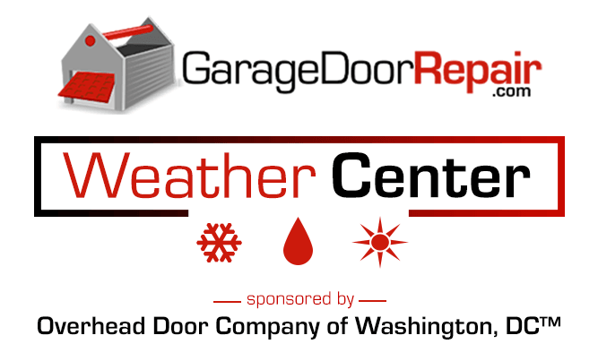 GarageDoorRepair.com Weather Center Sponsored by Overhead Door Company of Washington, DC